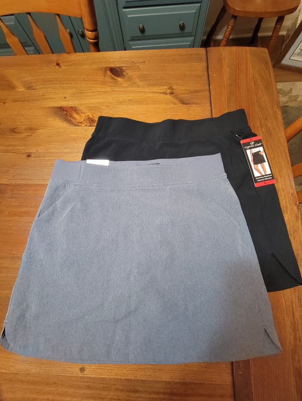 32 Degrees Mini Skirt Duo - Black & Light Blue